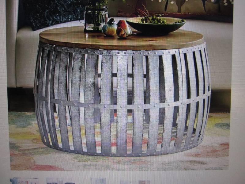 lot 114 image: Olive Bucket Coffee Table open box ...
