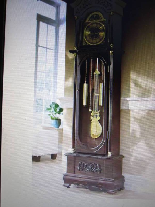 lot 127 image: Westminster Grandfather Clock open ...