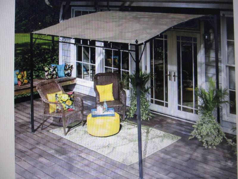 lot 136 image: Sunshade Awning Gazebo open box Ret...