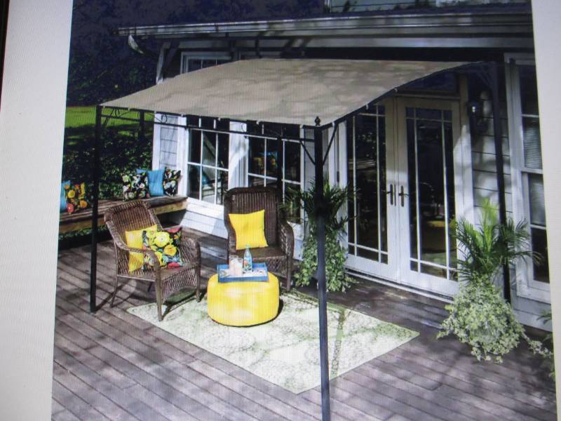 lot 137 image: Sunshade Awning Gazebo open box Ret...