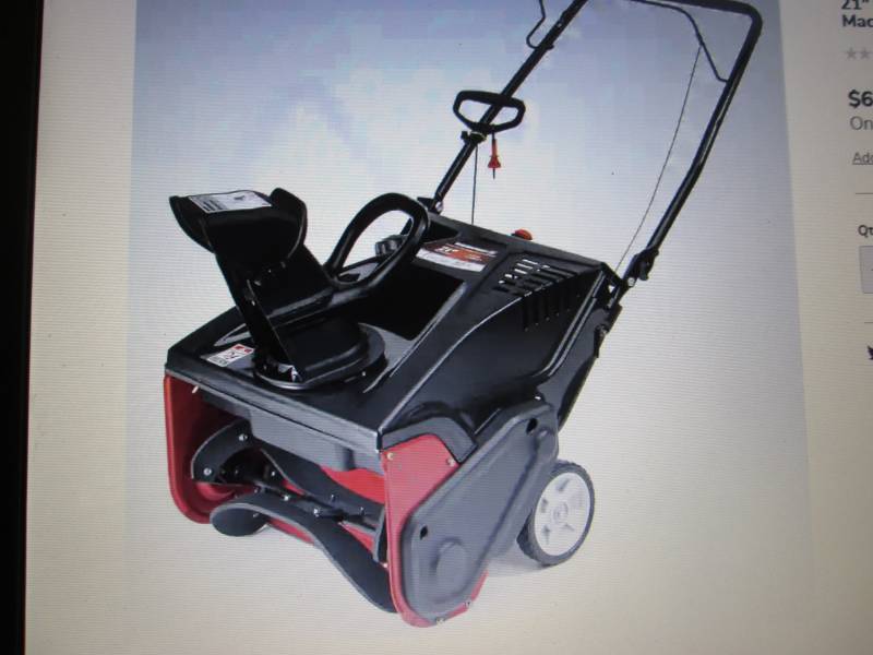 lot 141 image: 21 Single-Stage Gas Snow Blower by...