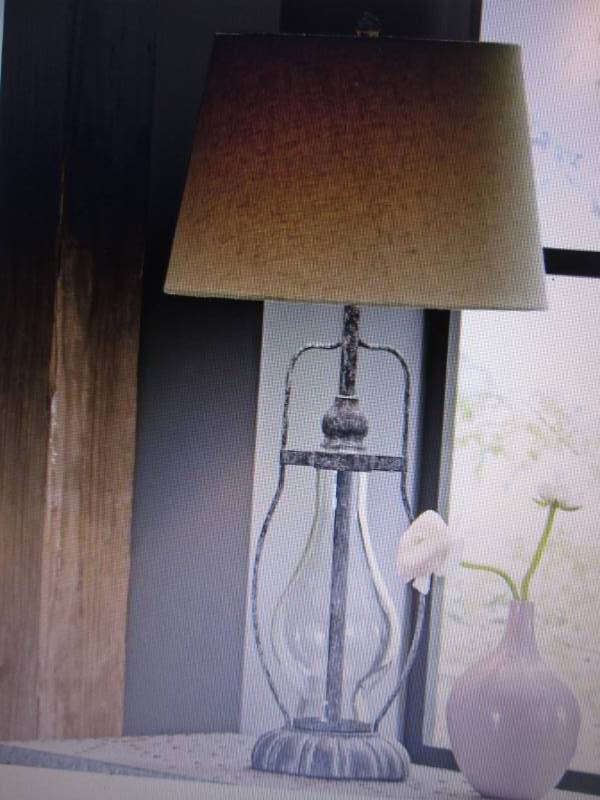 lot 149 image: Lantern Table Lamp open box Retail ...