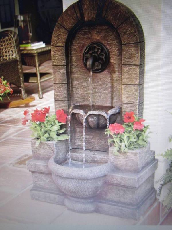 lot 152 image: Planter Fountain open box Retail $1...
