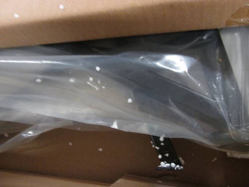 lot 158 image: Glass-Top Table open box Retail $19...