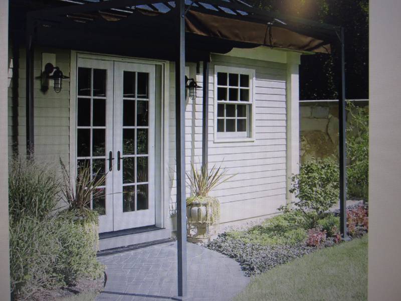 lot 168 image: Retractable Awning Gazebo open box ...