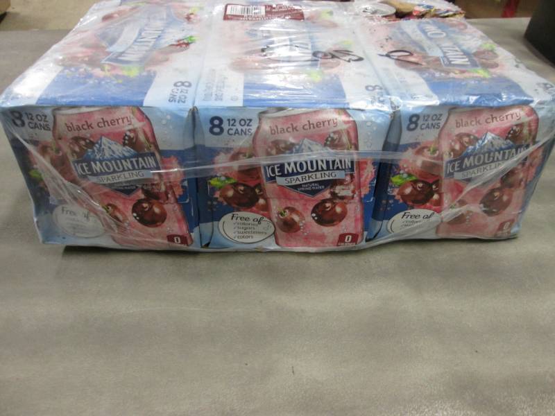 lot 187 image: 24 -12 oz cans Black Cherry Ice Mou...