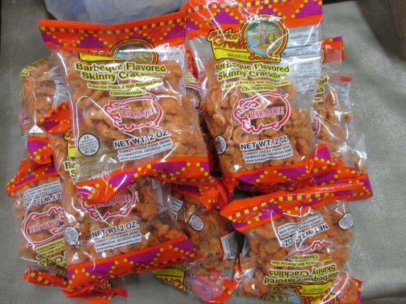 lot 189 image: 12- 2 oz Turkey Creek Snacks Barbeq...