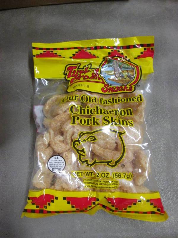 lot 216 image: 12- 2 oz Turkey Creek Snacks Chicha...
