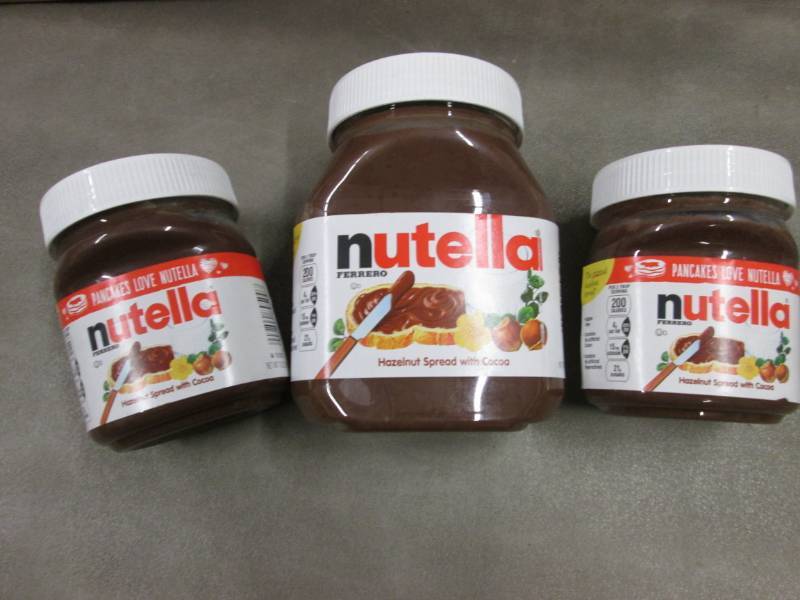 lot 221 image: Lot of 3 Nutella Hazelnut Spread Be...
