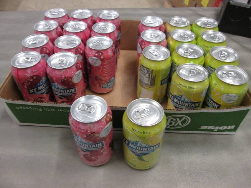 lot 260 image: 24- 12 oz Ice Mountain Sparkling Wa...