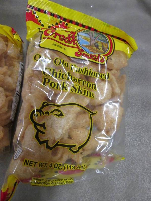 lot 261 image: 6- 4 oz Pks Turkey Creek Snacks Chi...