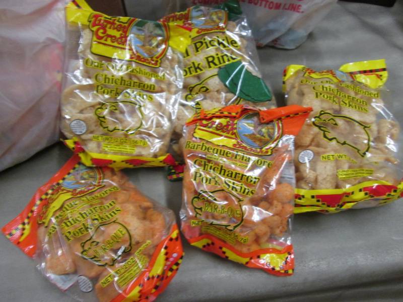 lot 262 image: 10 Bags Assorted Pork Skins...