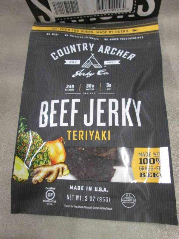 lot 273 image: 12- 3 oz Country Archer Teriyaki Be...
