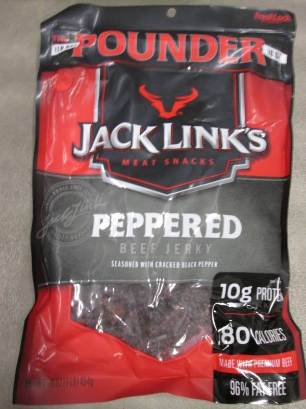 lot 306 image: 1 lb Bag Jack Links Peppered Beef J...