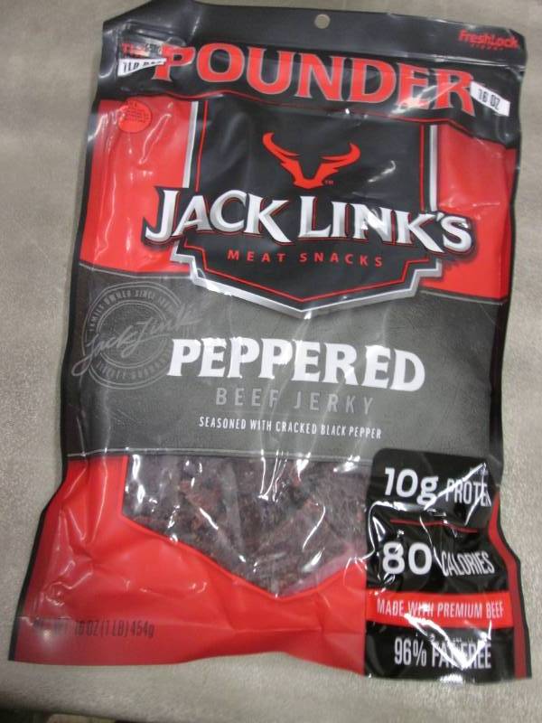 lot 307 image: 1 lb Bag Jack Links Peppered Beef J...