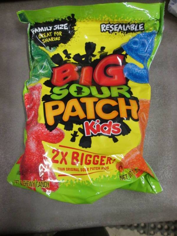 lot 342 image: 1.8 lb Sour Patch Kids Candy...