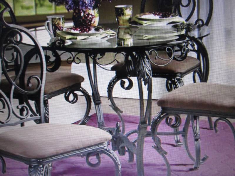 lot 348 image: Glass-Top Table open box Retail $19...