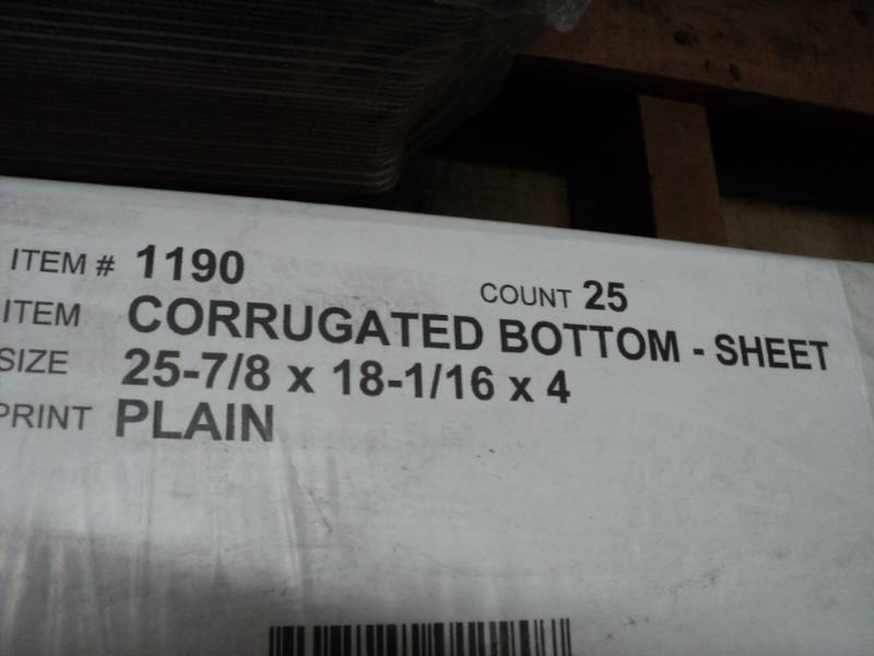 lot 196 image: 25 Corrugated Bottom Sheet 25 78 x...