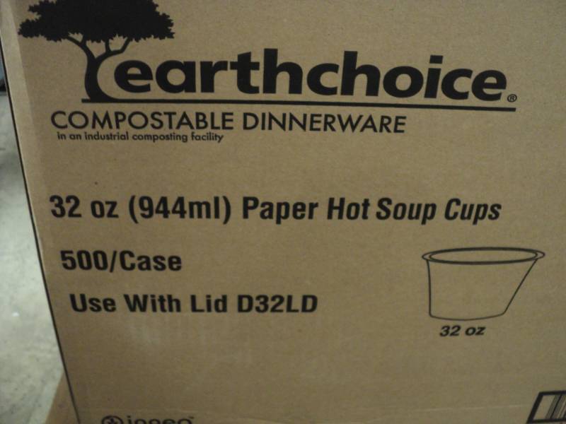 lot 199 image: Case of 500 - 32 oz Paper Hot Soup ...