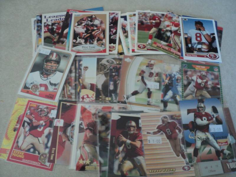 lot 26 image: 40 Steve Young Cards...