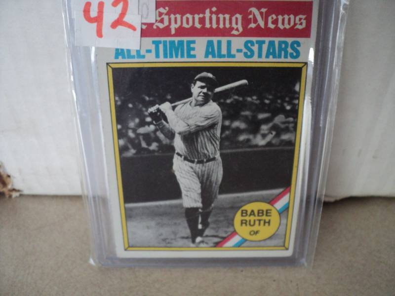 lot 42 image: 1976 Babe Ruth Topps Baseball Cards...