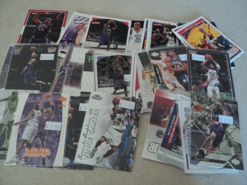 lot 52 image: 40 Vince Carter Cards...