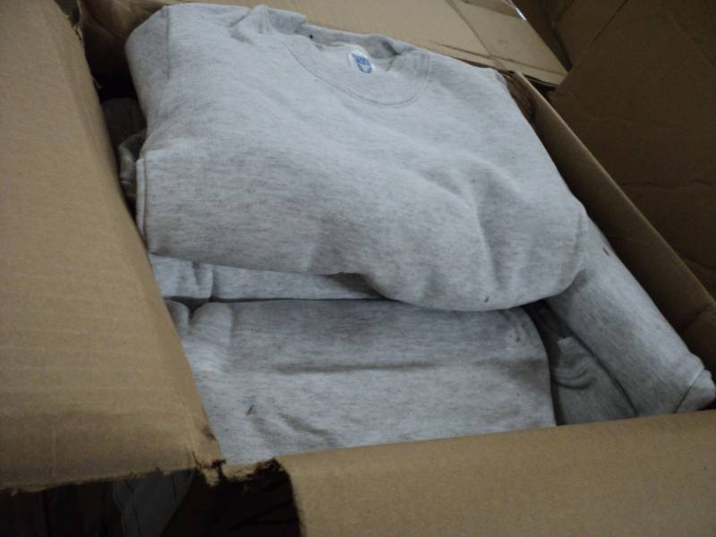 lot 244 image: Box of 36 - Size 2 Long Sleeved Swe...