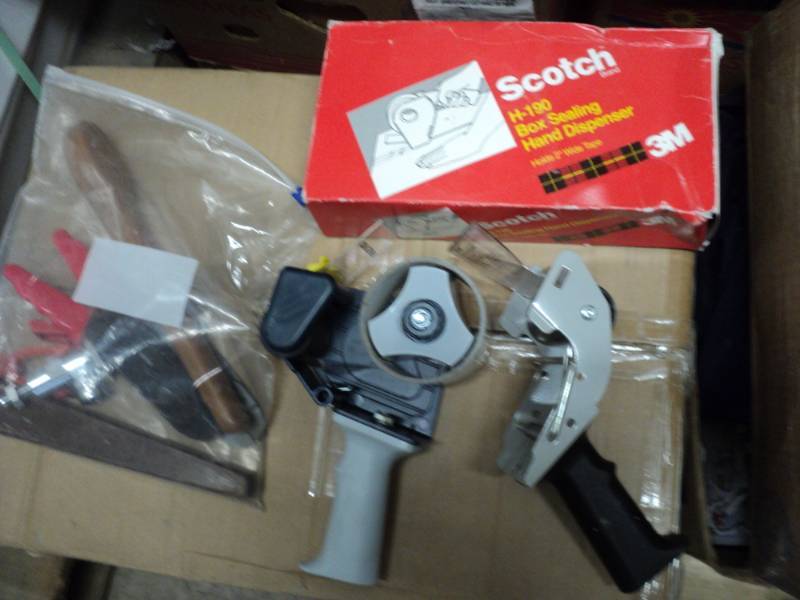 lot 258 image: 3 Box Sealing Hand Dispensers, Bag ...