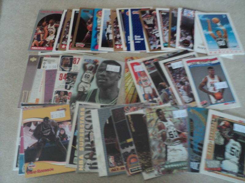 lot 87 image: 50 David Robinson Cards...