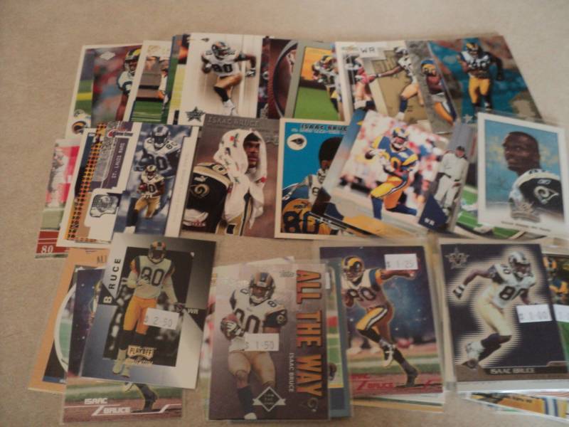 lot 94 image: 40 Isaac Bruce Cards...