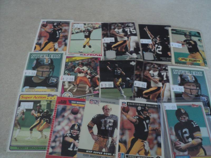 lot 98 image: Terry Bradshaw Cards...