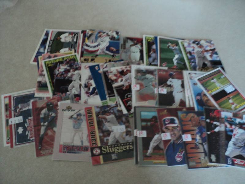lot 110 image: 50  Manny Ramirez Cards...
