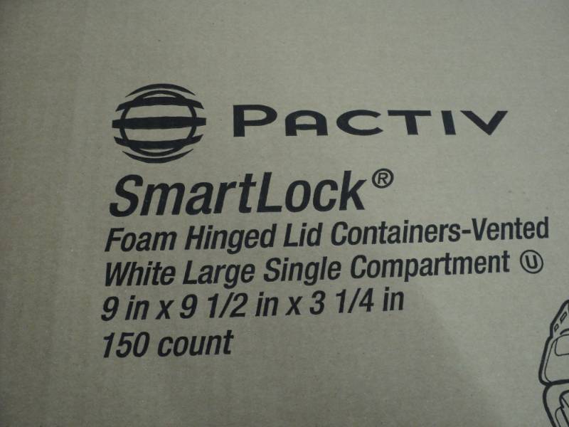 lot 293 image: Case of 150 Smartlock Foam Hinged L...