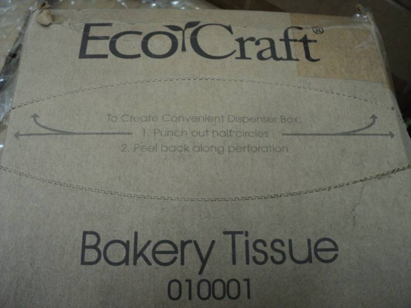 lot 297 image: Box of Eco Craft Bakery Tissue...