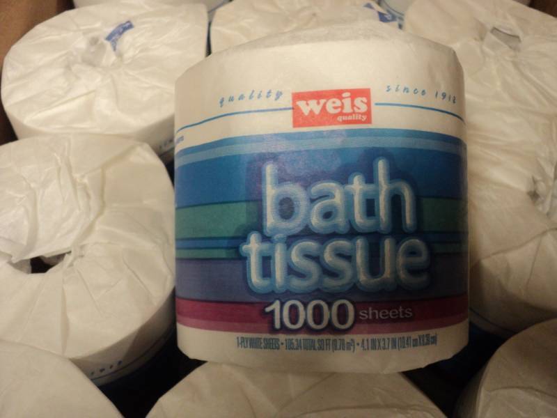 lot 313 image: Box of 45 Weiss Bath Tissue- indivi...