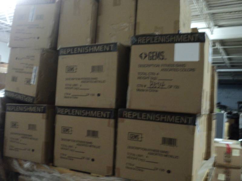 lot 322 image: Pallet of Assorted Metallic Fitness...