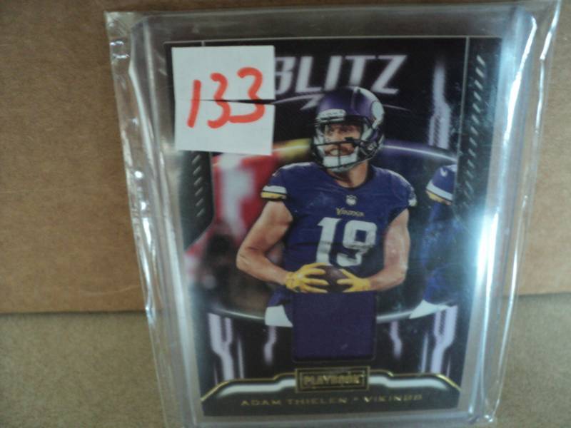 lot 133 image: Adam Thielen Jersey Card...