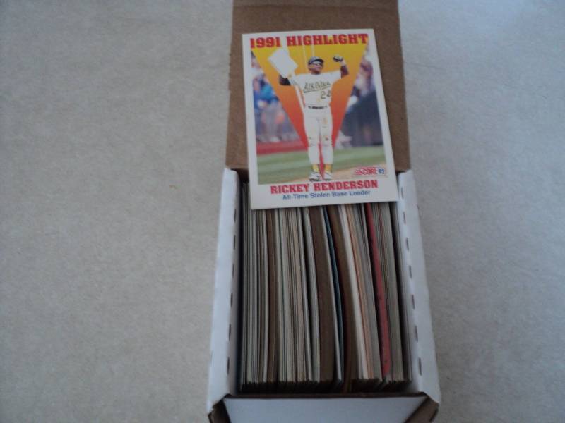 lot 140 image: 100 Rickey Henderson Cards...