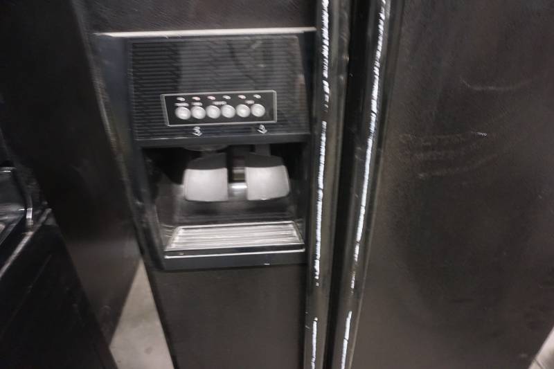 lot 2 image: Whirlpool Model ED2FHEXSB04 21.8 Cubic Foot Side By Side Refrigerator Freezer