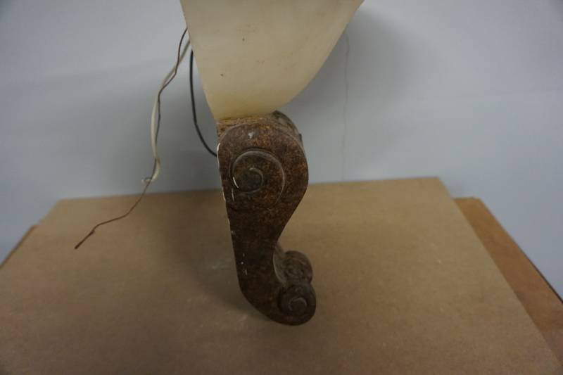 lot 117 image: Decorative Wall Sconce With Frosted Glass Shade