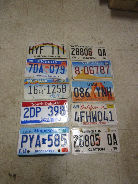 LICENSE PLATES