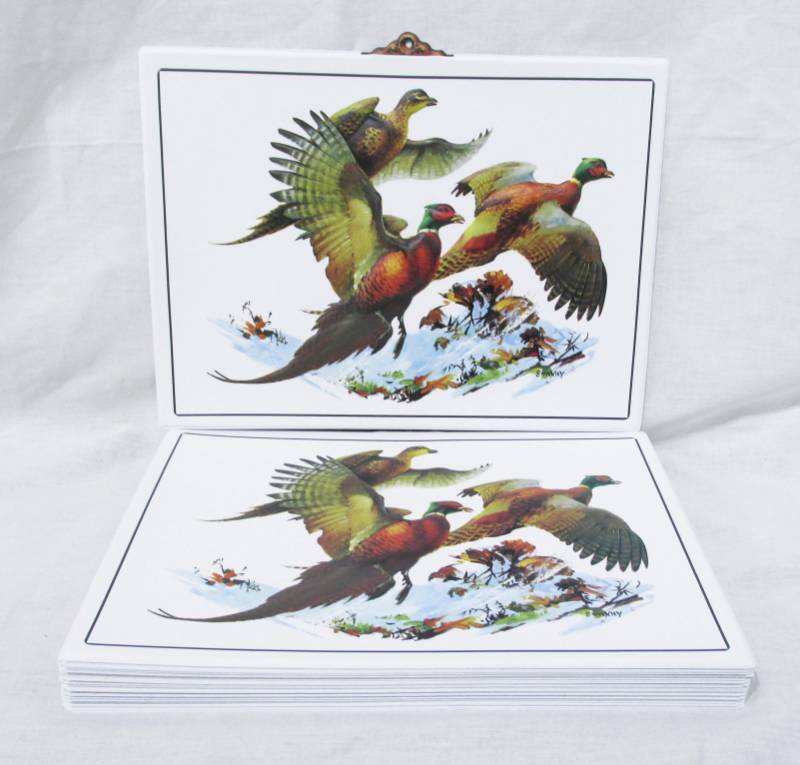 lot 54 image: Lot of New Vintage Fred Sweney Pheasants Vacuum Form Prints