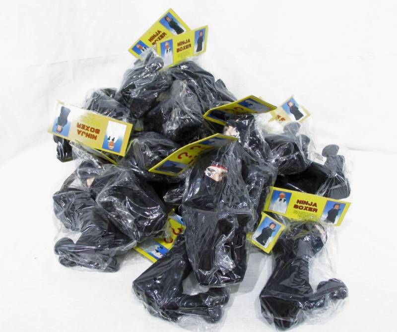 lot 57 image: Lot of New Vintage Ninja Boxer Punching Puppets