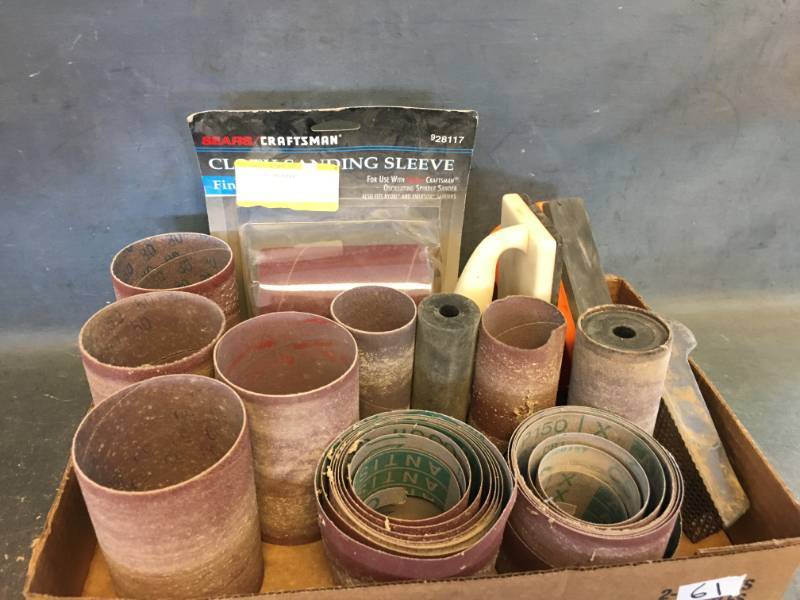 lot 61 image: Sanding Sleeves and More