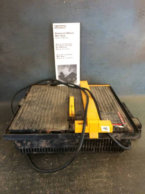 lot 91 image: Diamond Wheel Wet Saw