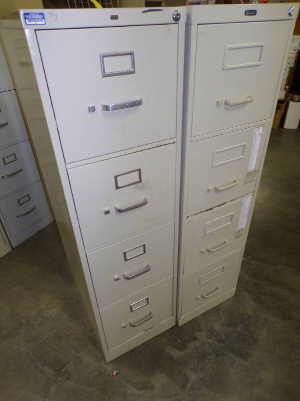 lot 13 image: Pair of File Cabinets Two with Lock
