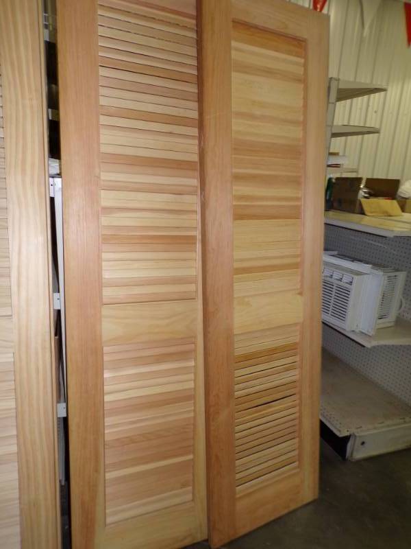 lot 46 image: Pair of Louvered Doors