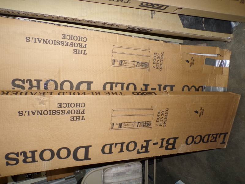 lot 49 image: Pair of Closet Doors  White Panel