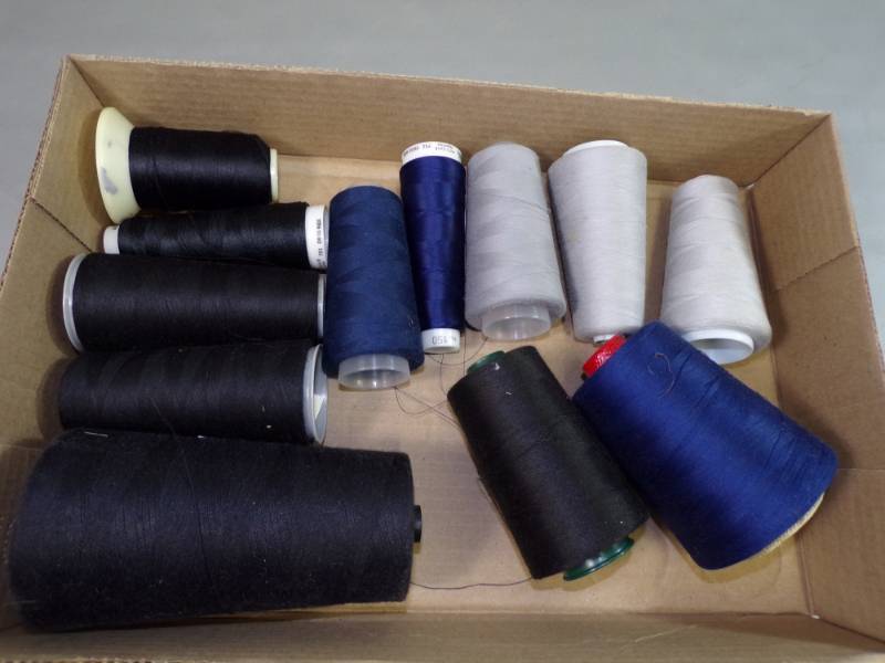 lot 82 image: Flat of Black and Blue Threads A and E, Clarks etc