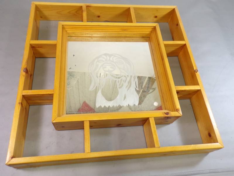 lot 127 image: Dog Wall Mirror  Shelf